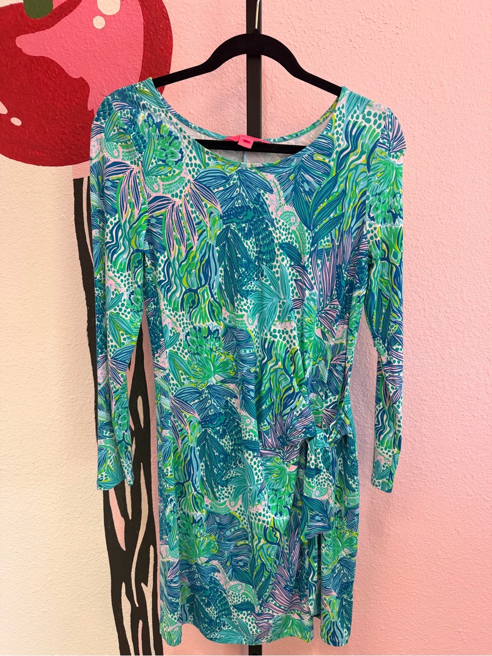 Lilly Pulitzer Bryson Long Sleeve Dress in Holiday in the Sun Size S